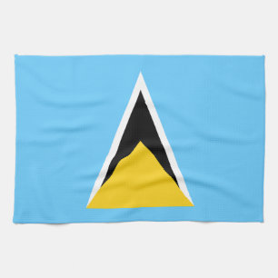 Linge De Cuisine Drapeau de Sainte-Lucie