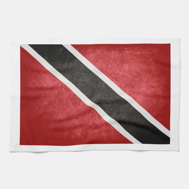 Linge De Cuisine Drapeau de Trinité-et-Tobago ; (Horizontal)