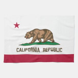 Linge De Cuisine Drapeau d'État de la République de Californie
