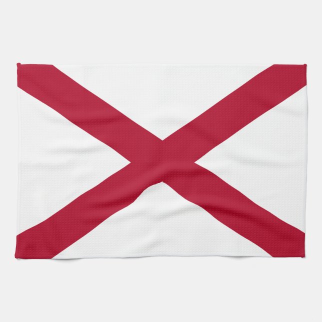 Linge De Cuisine Drapeau d'État de l'Alabama (Horizontal)