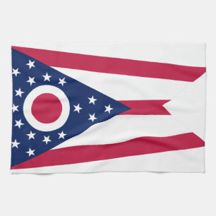 Linge De Cuisine Drapeau d'état de l'Ohio