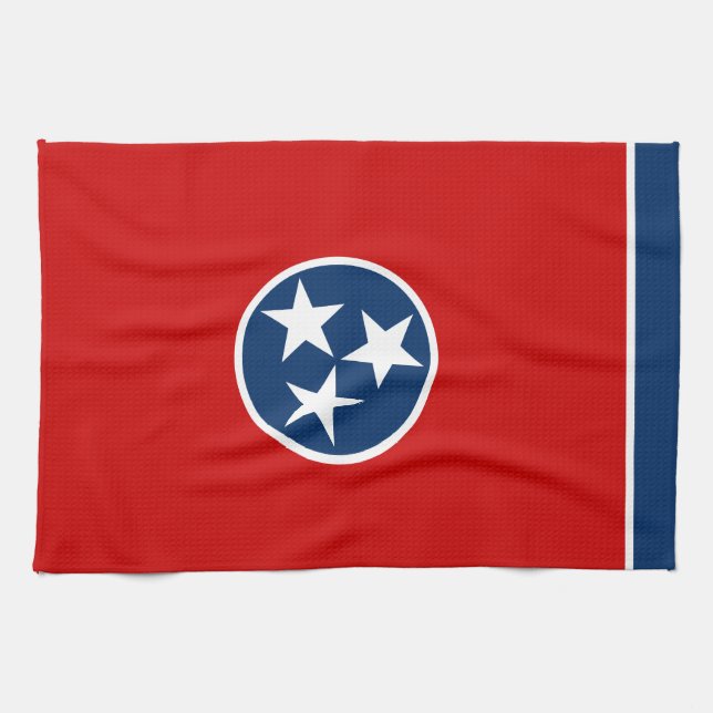 Linge De Cuisine Drapeau d'état du Tennessee (Horizontal)