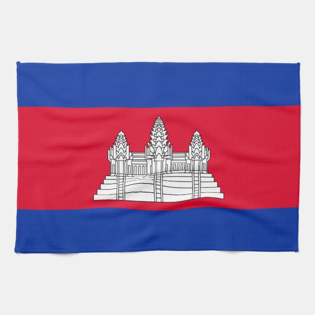 Linge De Cuisine Drapeau du Cambodge patriotique (Horizontal)