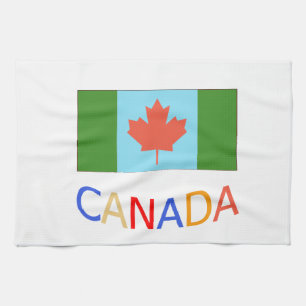 Linge De Cuisine Drapeau du Canada artistique patriotisme. Jour du