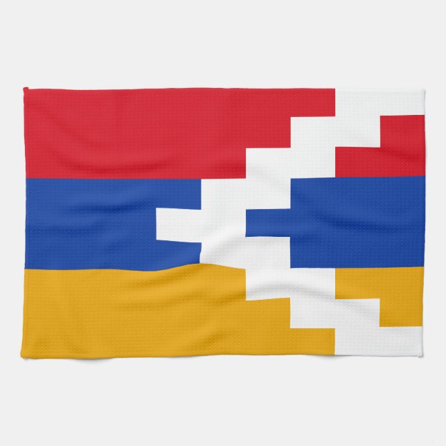 Linge De Cuisine Drapeau du Haut-Karabakh (Horizontal)