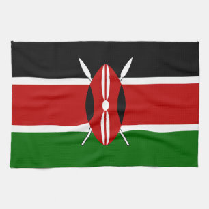 Linge De Cuisine Drapeau du Kenya Massaï Bendera ya Kenya