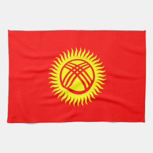 Linge De Cuisine Drapeau du Kirghizistan