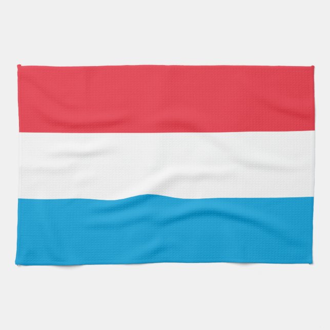 Linge De Cuisine Drapeau du Luxembourg (Horizontal)