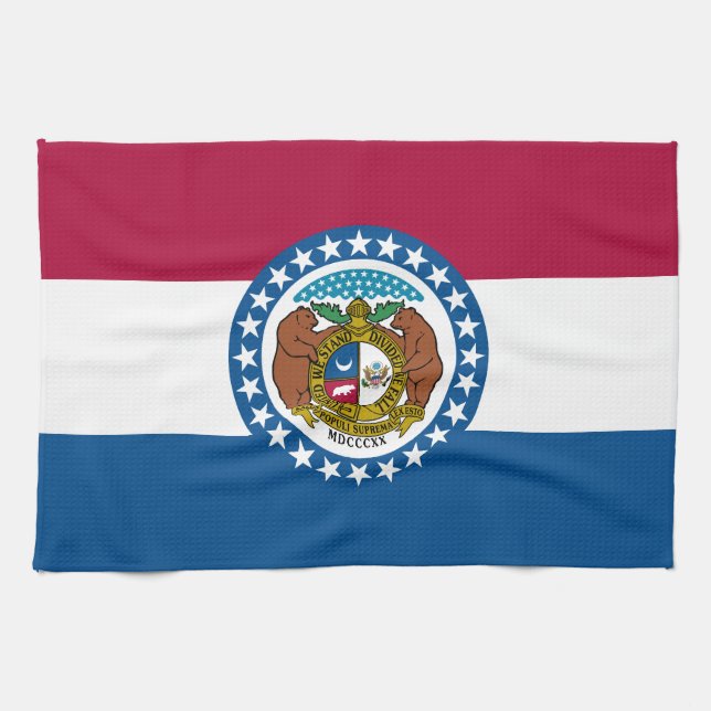 Linge De Cuisine Drapeau du Missouri (Horizontal)