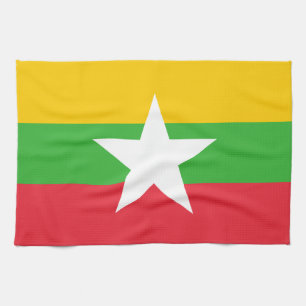 Linge De Cuisine Drapeau du Myanmar