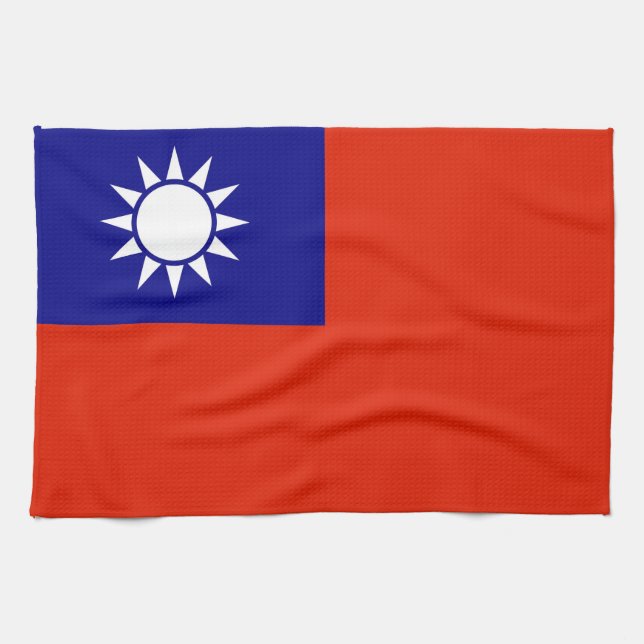 Linge De Cuisine drapeau du pays de taïwan symbole province (Horizontal)
