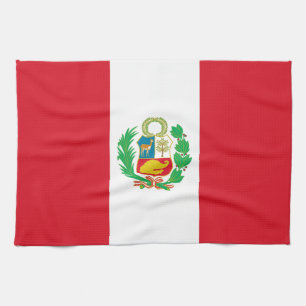 Linge De Cuisine Drapeau du Pérou