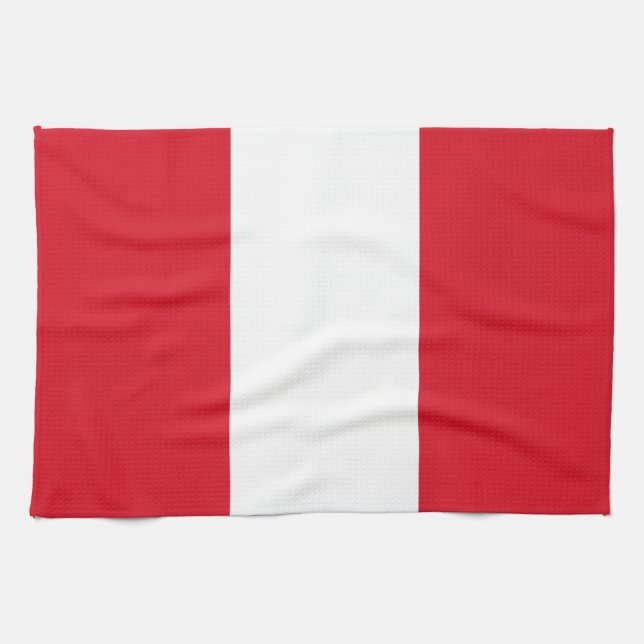 Linge De Cuisine Drapeau du Pérou (Horizontal)