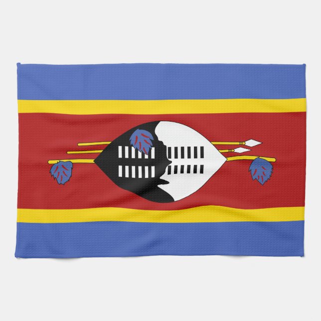 Linge De Cuisine Drapeau Eswatini (Horizontal)