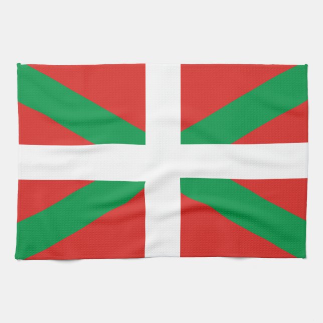 Linge De Cuisine Drapeau Euskadi (Horizontal)