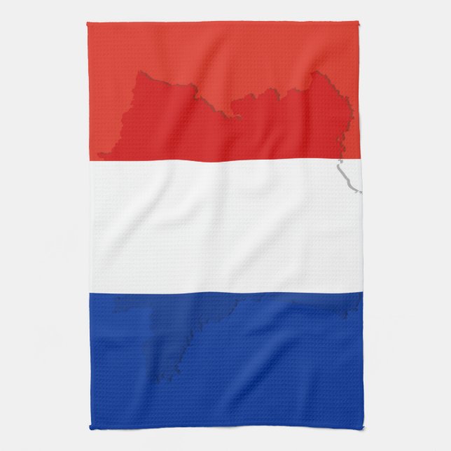 Linge De Cuisine drapeau français (Vertical)