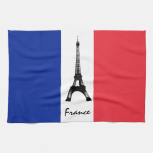 Linge De Cuisine Drapeau français et Tour Eiffel - France/fans spo