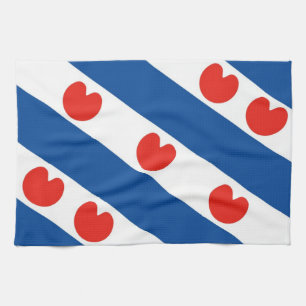 Linge De Cuisine Drapeau frison Pays-Bas