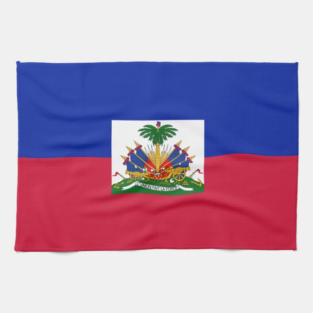 Linge De Cuisine Drapeau Haïti (Horizontal)