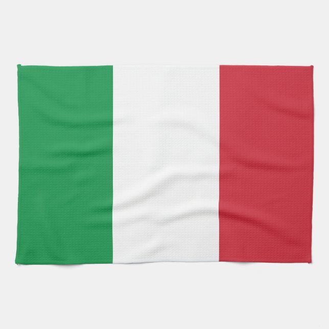 Linge De Cuisine Drapeau italien (Horizontal)