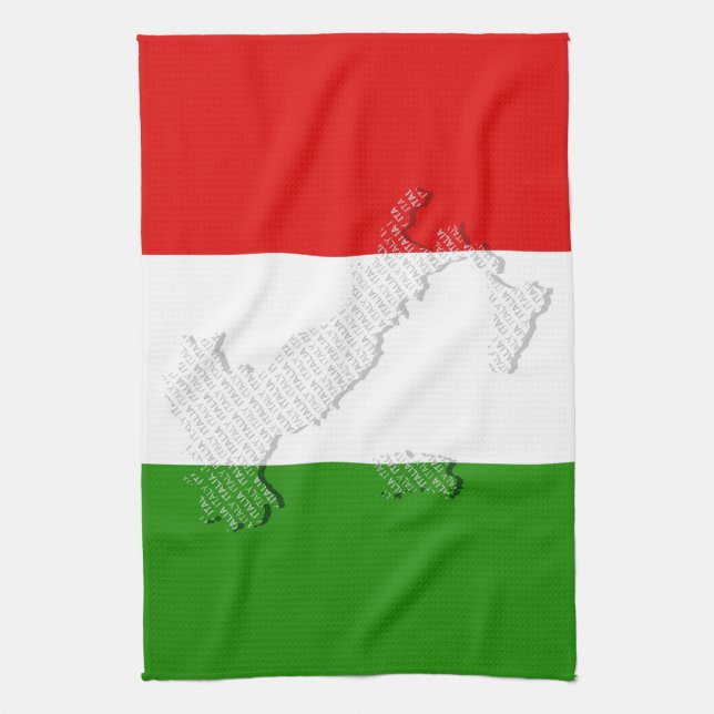 Linge De Cuisine Drapeau italien (Vertical)