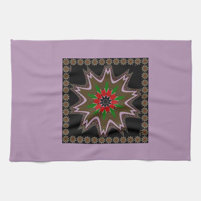 Linge De Cuisine Drapeau kényan couleurs Art Imprimer/graphique (Horizontal)