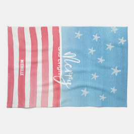 Linge De Cuisine Drapeau Patriotique Moderne