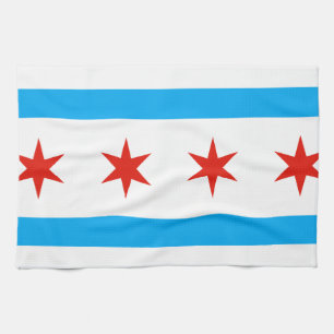 Linge De Cuisine Drapeau traditionnel de Chicago