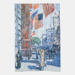 Linge De Cuisine Drapeaux Cinquième Avenue par Childe Hassam, Art V