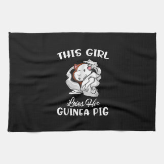 Linge De Cuisine Drôle Cette Fille Aime Son Cochon De Guinée Mignon