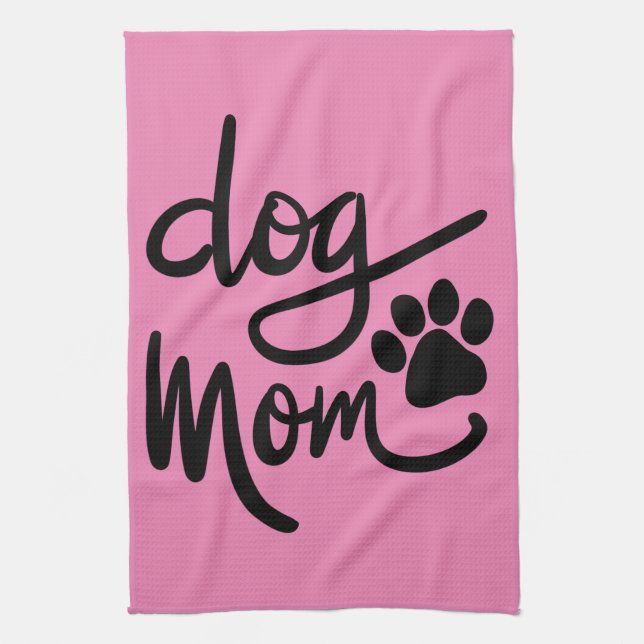 Linge De Cuisine Drôle Chien Paw Chien Maman (Vertical)
