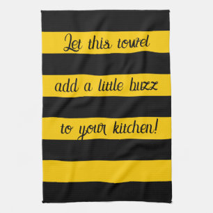 Linge De Cuisine Drôle Citation Abeilles Classic Bumble Bee Stripes
