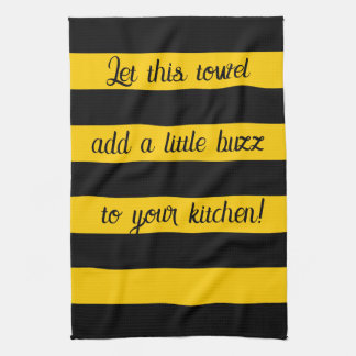 Linge De Cuisine Drôle Citation Abeilles Classic Bumble Bee Stripes