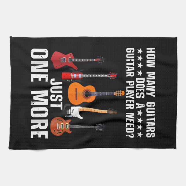 Linge De Cuisine Drôle Guitare Joueuse Art Pour Hommes Femmes Guita (Horizontal)