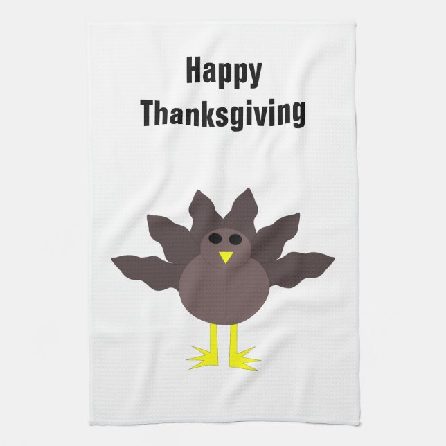 Linge De Cuisine Drôle Thanksgiving Turquie Personnalisable Cuisine (Vertical)