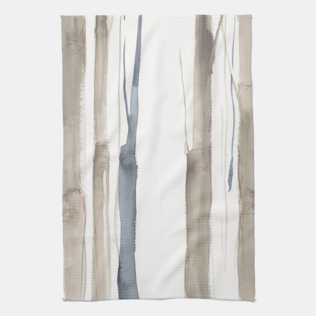 Linge De Cuisine Duo Tone Trees II (Vertical)