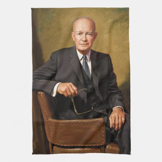Linge De Cuisine Dwight Eisenhower Président Portrait de la Maison  (Vertical)