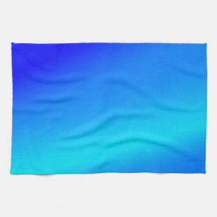 Linge De Cuisine Eau claire bleu cuivre pastel abstrait