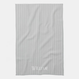 Linge De Cuisine Écrans gris clair personnalisés