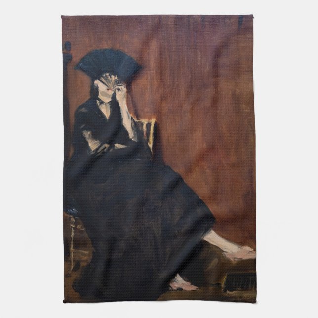 Linge De Cuisine Edouard Manet - Berthe Morisot avec ventilateur (Vertical)