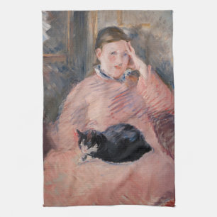 Linge De Cuisine Edouard Manet - Femme au chat