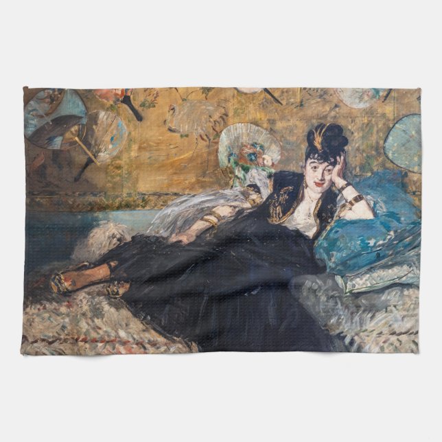 Linge De Cuisine Edouard Manet - Lady avec fans (Horizontal)