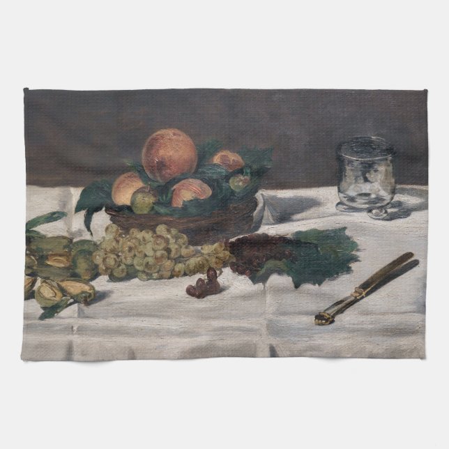 Linge De Cuisine Edouard Manet - Nature morte, Fruits sur table (Horizontal)