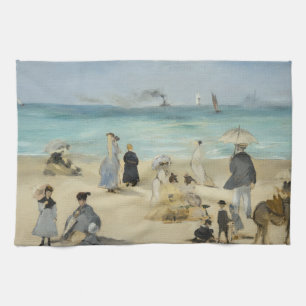 Linge De Cuisine Edouard Manet - Sur la plage, Boulogne-sur-Mer