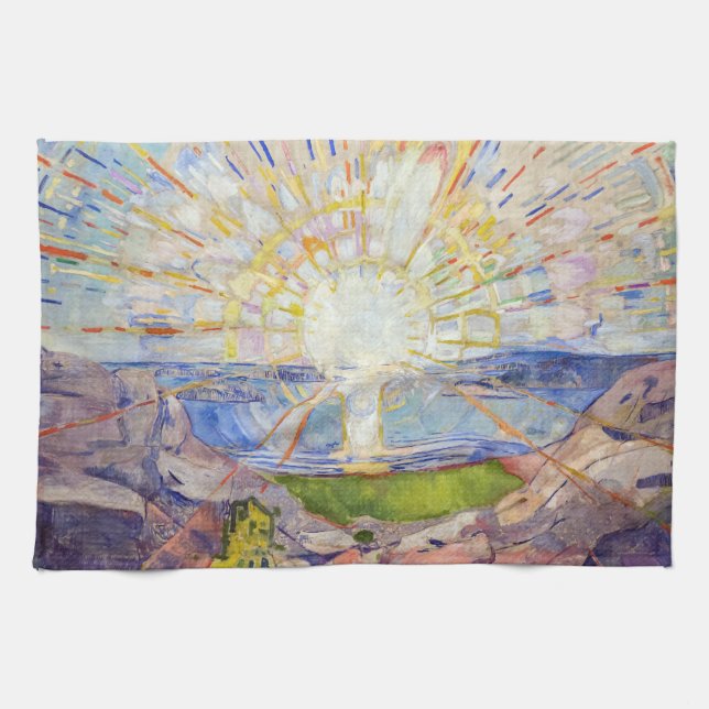 Linge De Cuisine Edvard Munch - Le Soleil 1911 (Horizontal)
