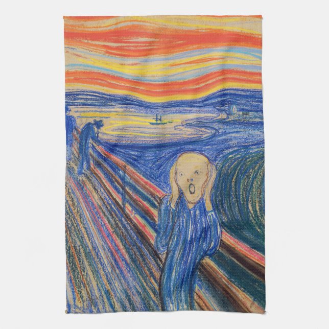 Linge De Cuisine Edvard Munch - The Scream 1895 (Vertical)