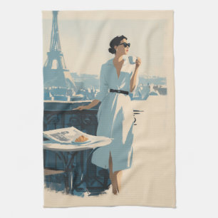 Linge De Cuisine Élégance du café du matin à Paris