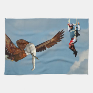 Linge De Cuisine Elégant aigle éléphant