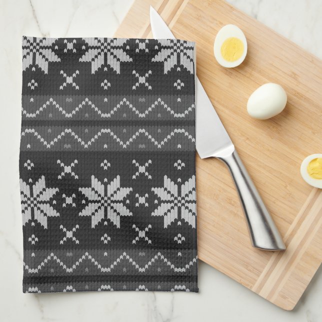 Linge De Cuisine Élégant chandail de Noël Knit scandinave (Quart Plié)