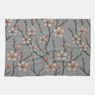 Linge De Cuisine Élégant Motif Fleur rose Douce Fleur Fleur de Ceri